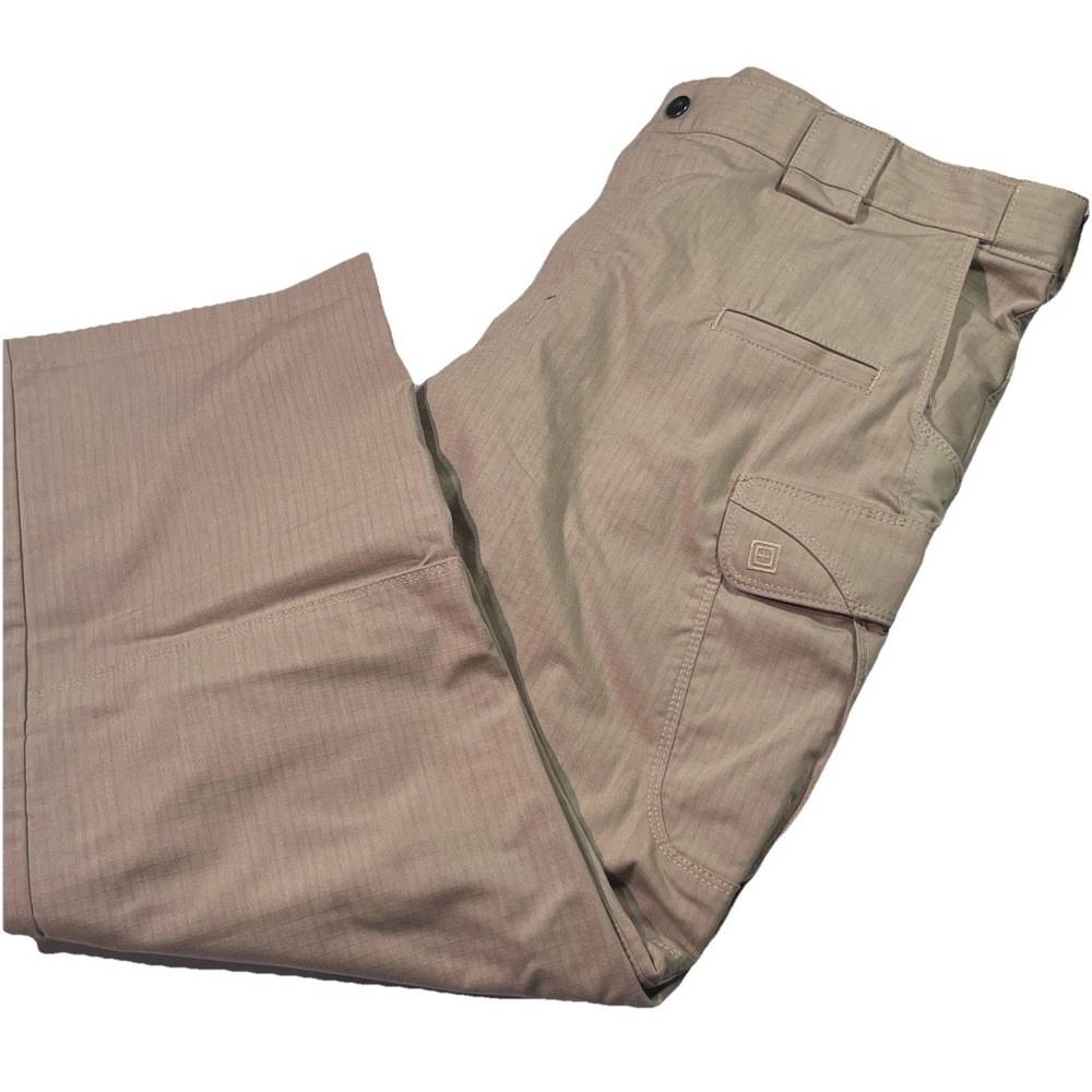 5.11 Tactical Pants Mens 38x30 Khaki Tan Ripstop Cargo Utility Military Work